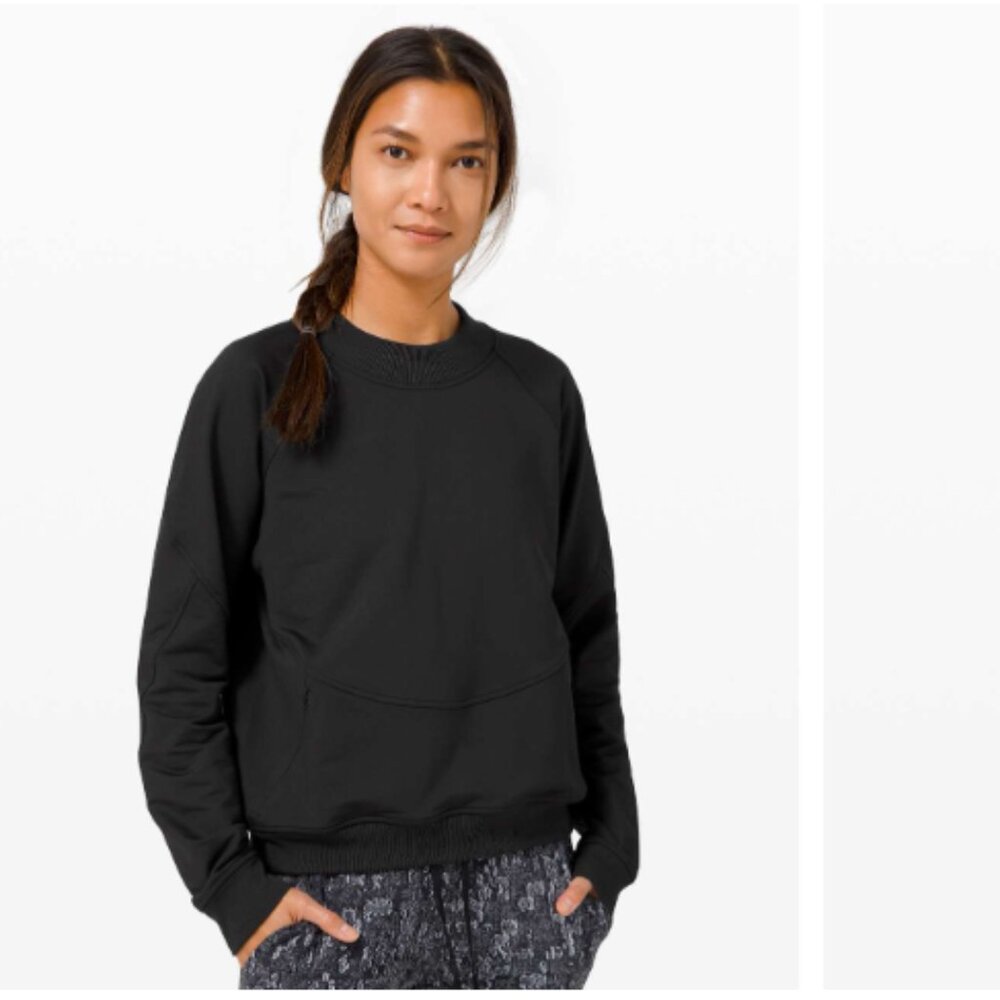 Lululemon City Sweat Crew Sweatshirt in Black